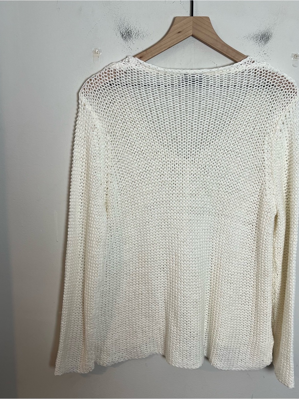 WOODEN SHIPS- Key West Crew Chunky Cotton Breaker White Size S/M - Picture 6 of 6
